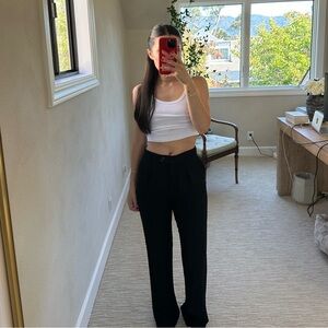 Mango Classic Black Trousers